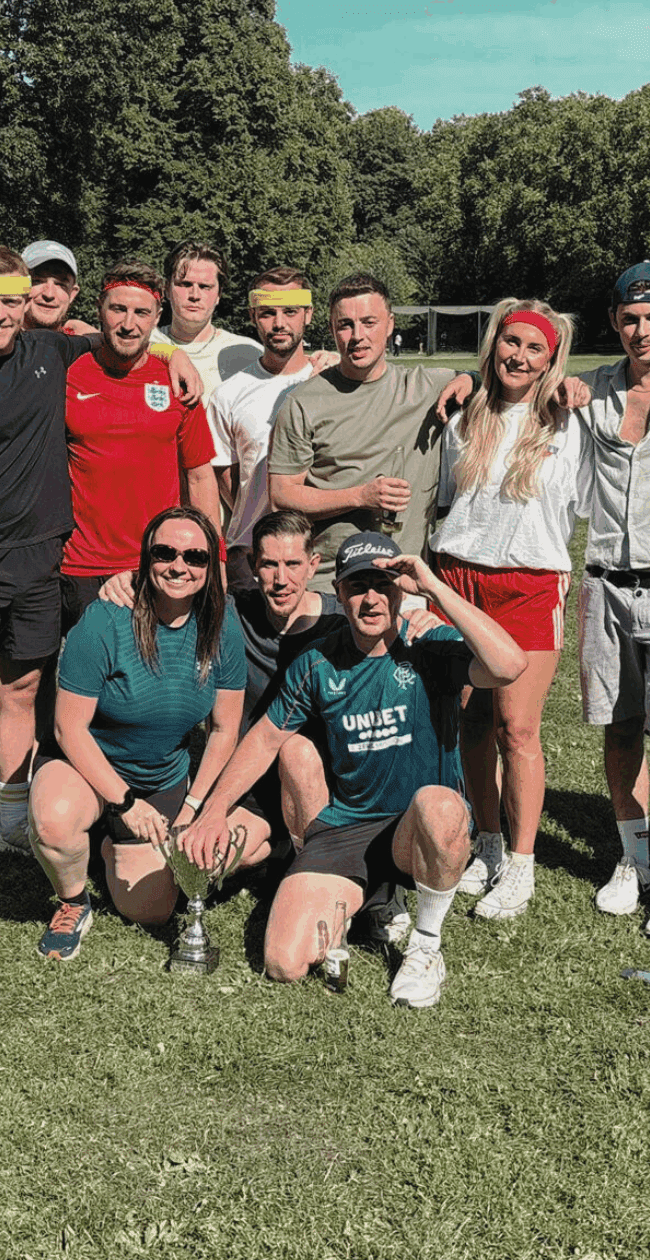Navitas team at sports day, showing teamwork, competition and culture in action — reflecting the sports team mentality that drives success at Navitas.