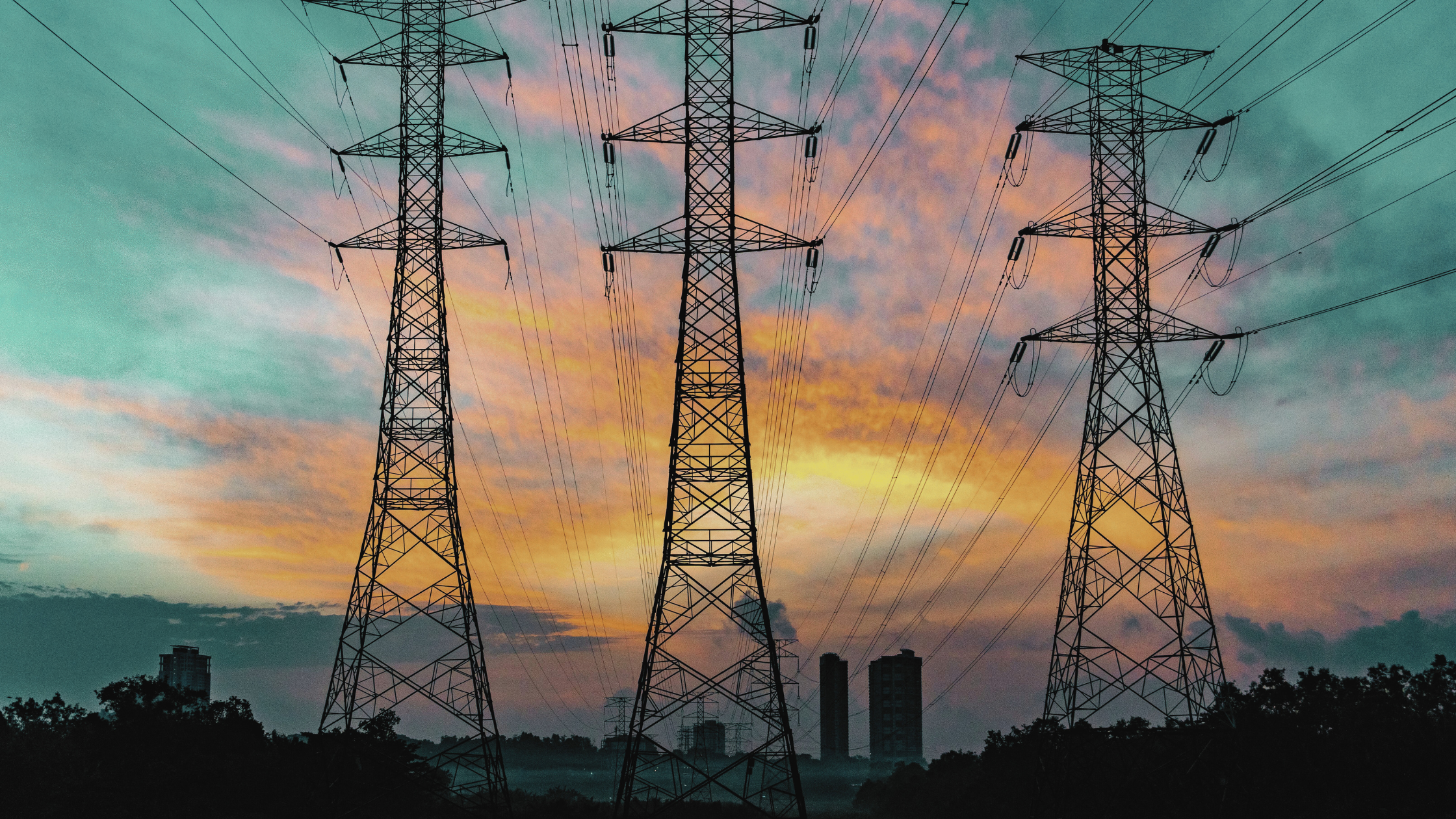 High-voltage power lines and grid infrastructure supporting digital infrastructure and clean power projects