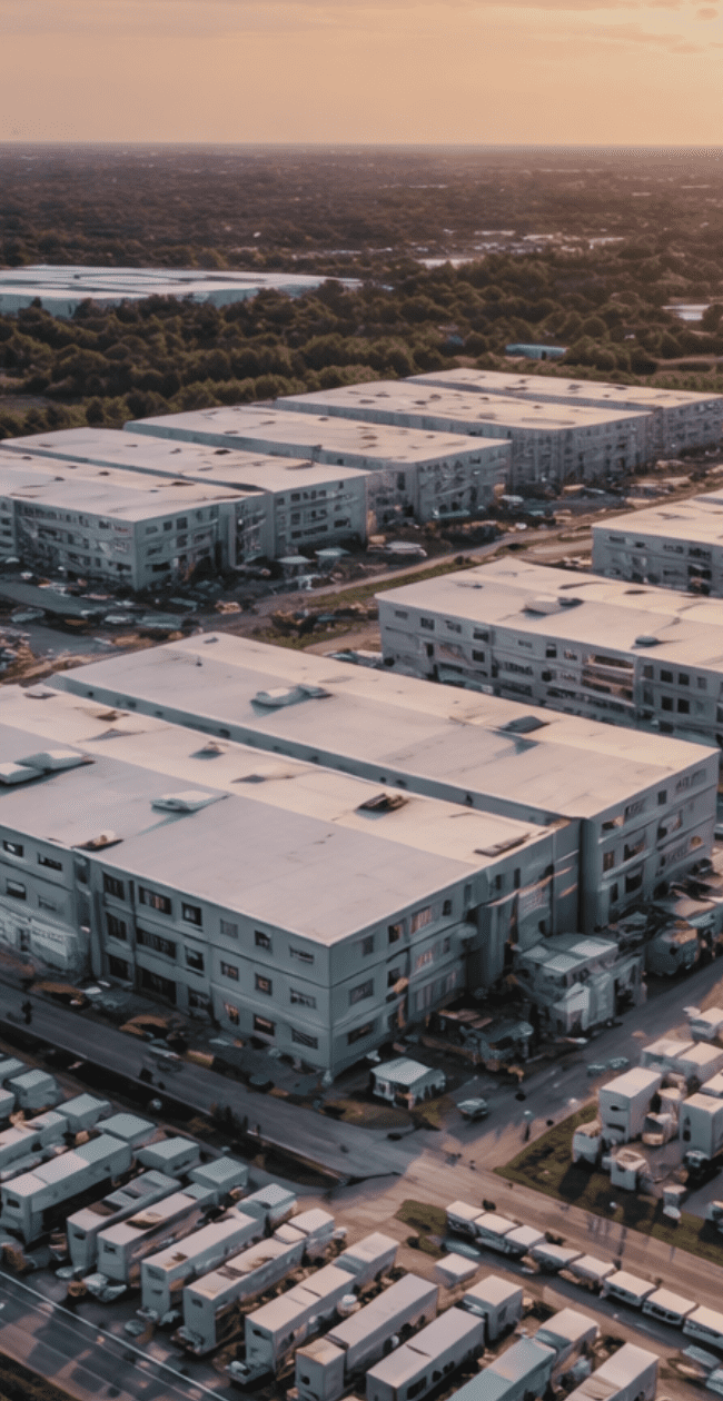 Hyperscale data centre campus in the US showing large-scale digital infrastructure and construction supporting clean power and cloud demand