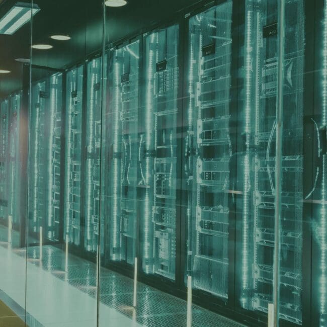 Modern data center server infrastructure representing projects led by Data Center Superintendents in US Mission Critical construction.